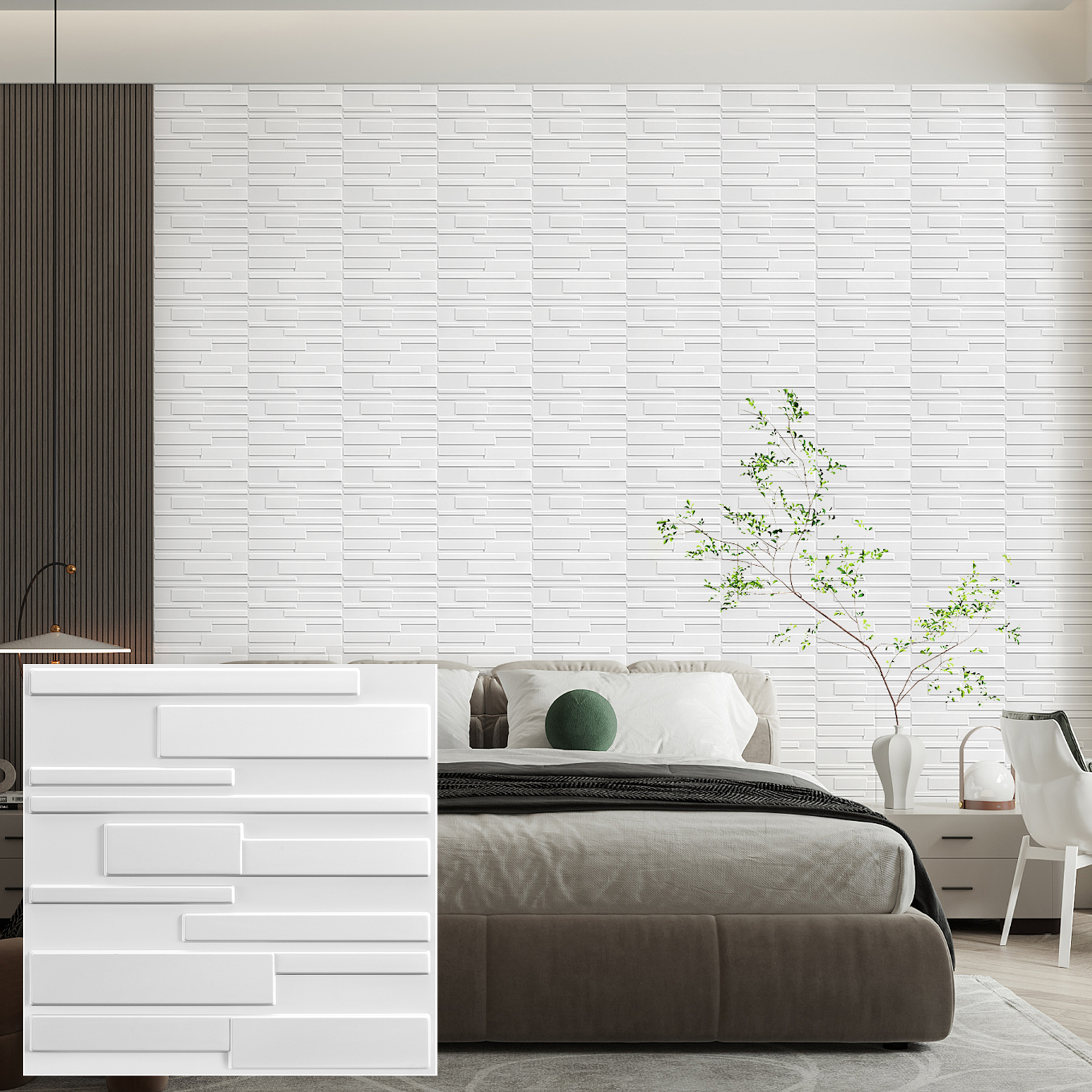 Wall Panel 3D Texture - KUUJOJO 3D textured wall panel for