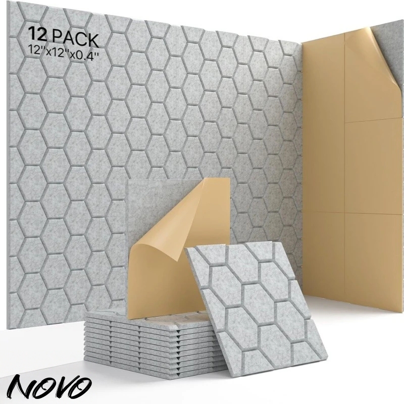 Wall Panel 3D Texture - Acoustic Wall Panels Self-adhesive Felt Wall