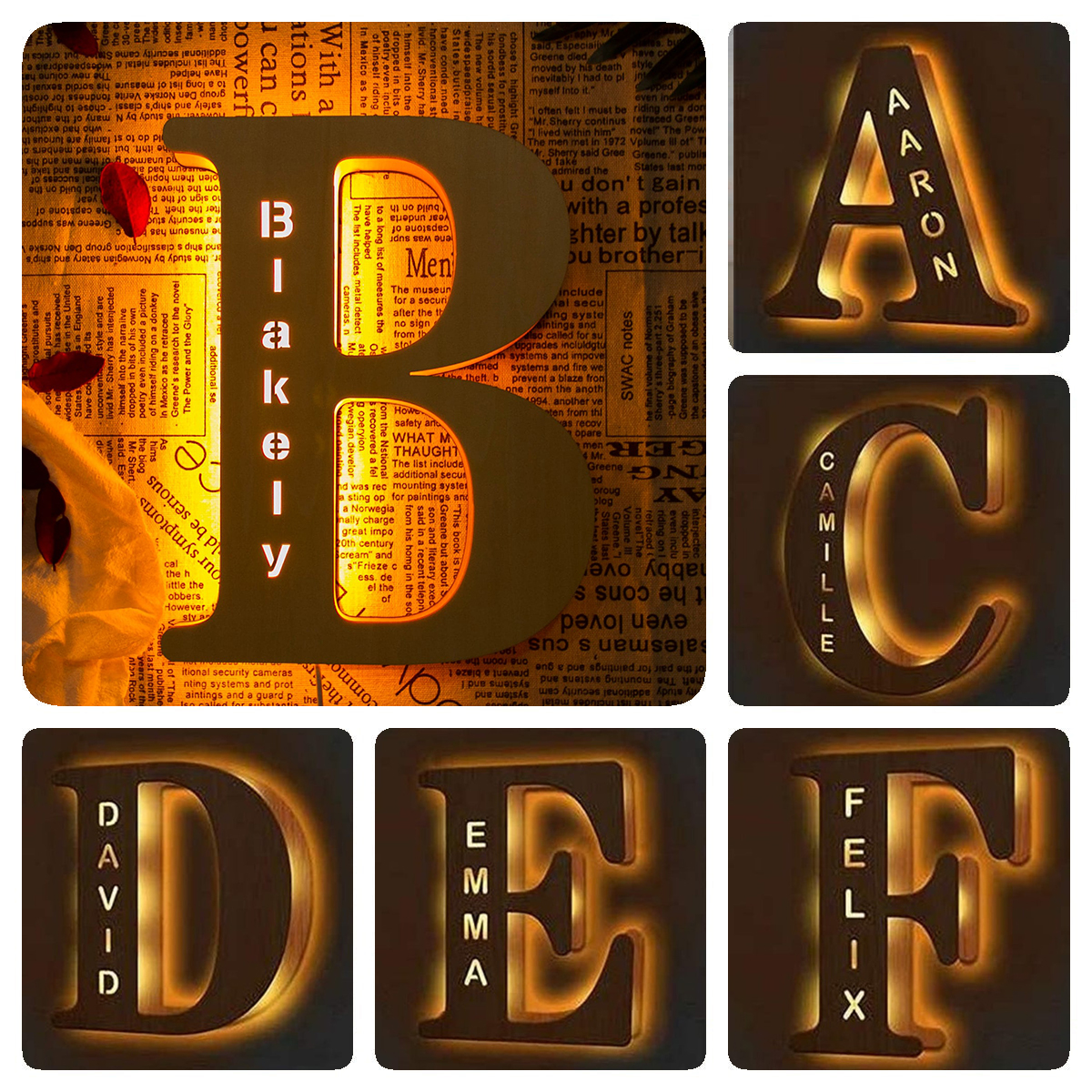 Interior Design Names - Personalized Wall Decor 26 Letter with