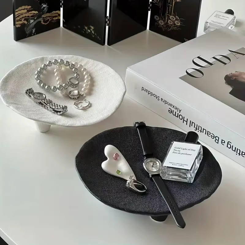 Interior Design Book - Creative Ceramic Jewelry Tray Ornament with