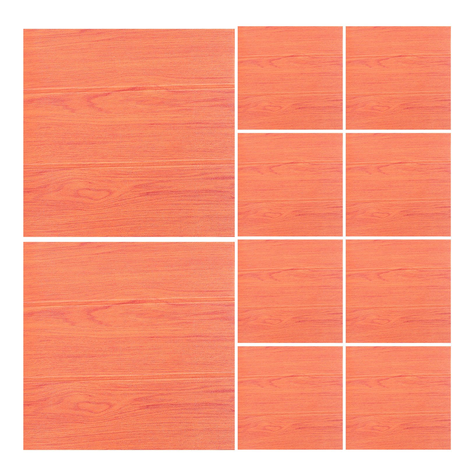 Wall Panel 3D Texture - 10Pcs Self Adhesive Faux Brick Wallpaper