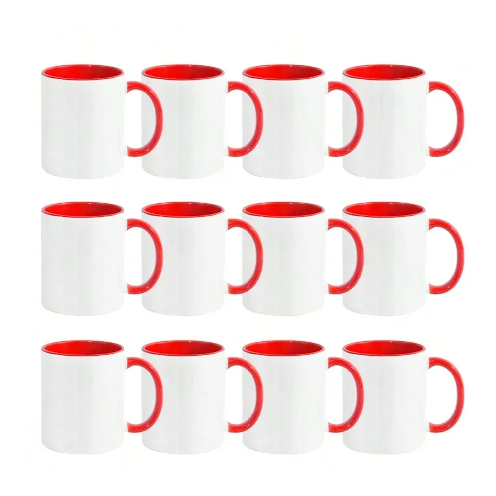 Interior Design Xmas - Sublimation Mugs With Colored Handles Interiors,Tazas