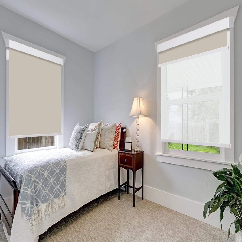 Custom Cordless Double layer R - Linen Roller Blind recensione e prezzo