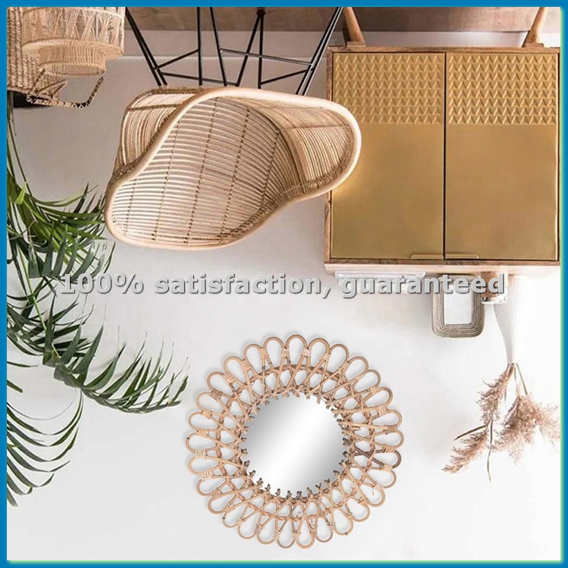 40Cm Nordic Wicker Wall-Mounte - Rattan Mirror Round recensione e prezzo