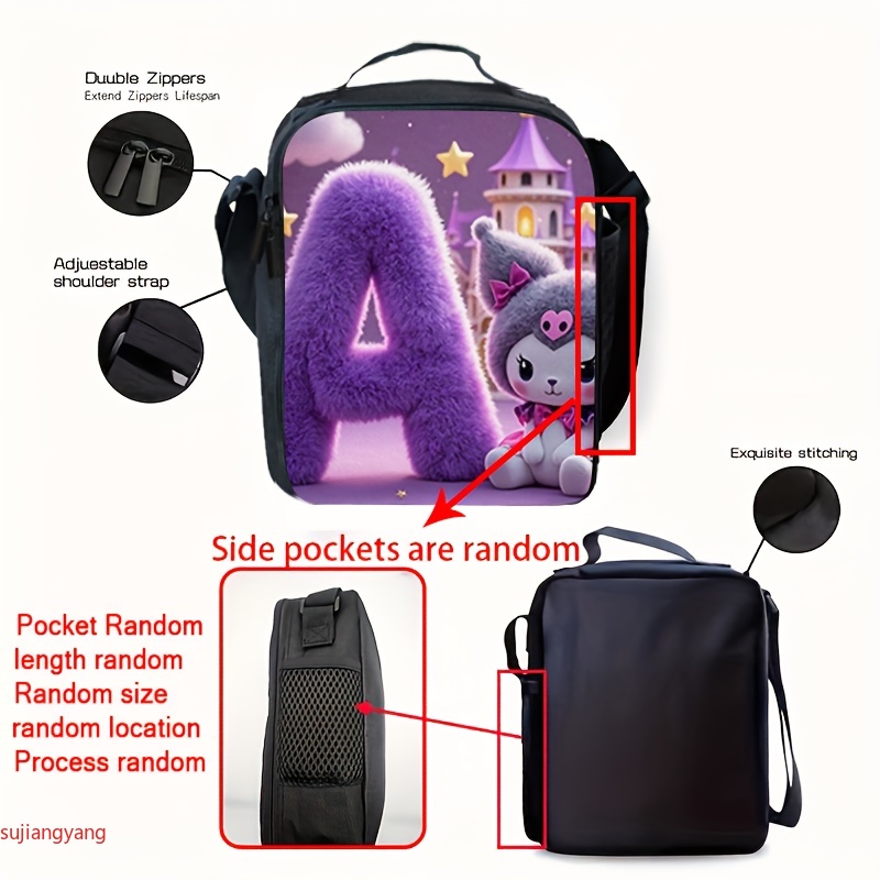 3pcs Kuromi Letter-Themed Back - Interior Design Its recensione e prezzo