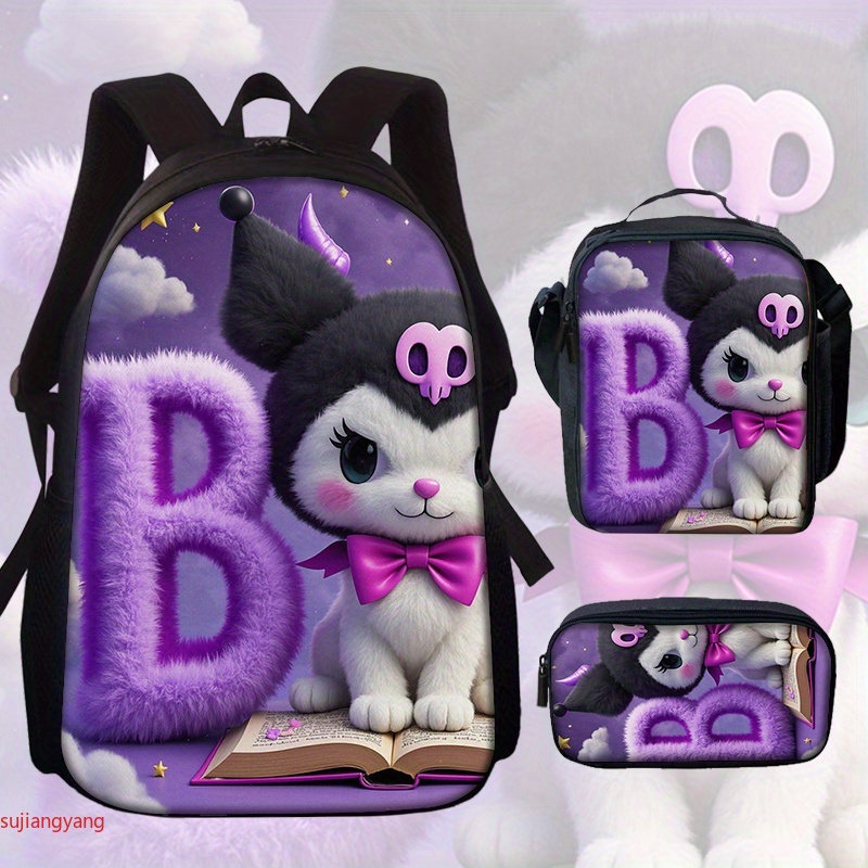 3pcs Kuromi Letter-Themed Back - Interior Design Its recensione e prezzo