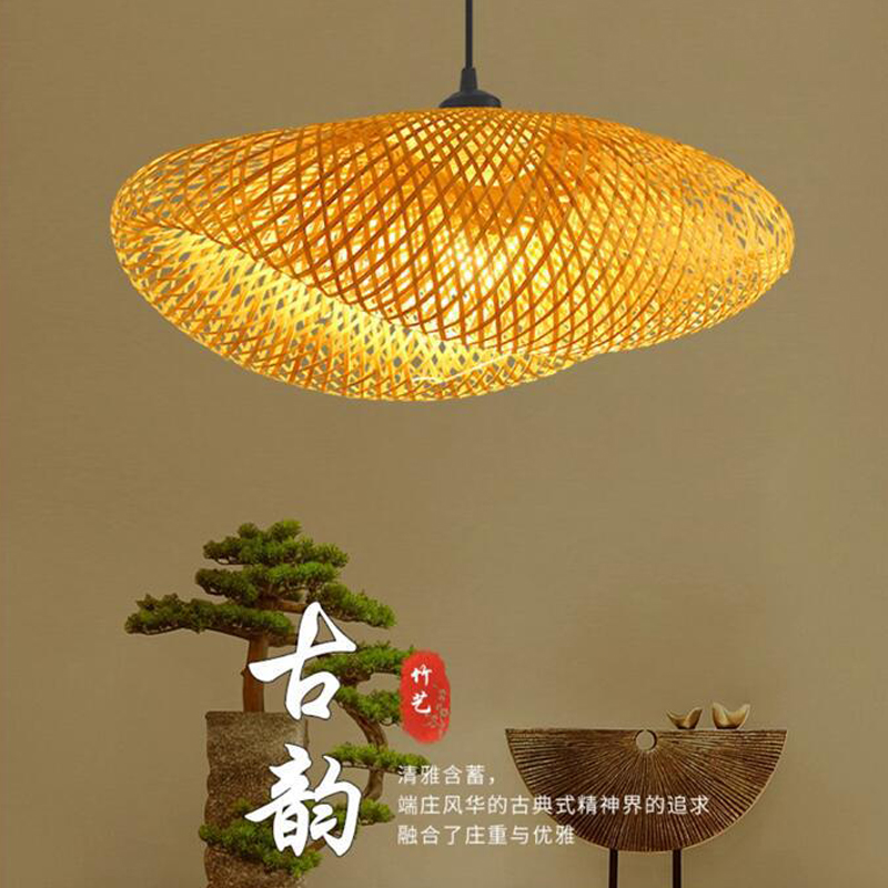 ZK40 Handmade Bamboo Straw Hat - Wicker Pendant Shade recensione e prezzo