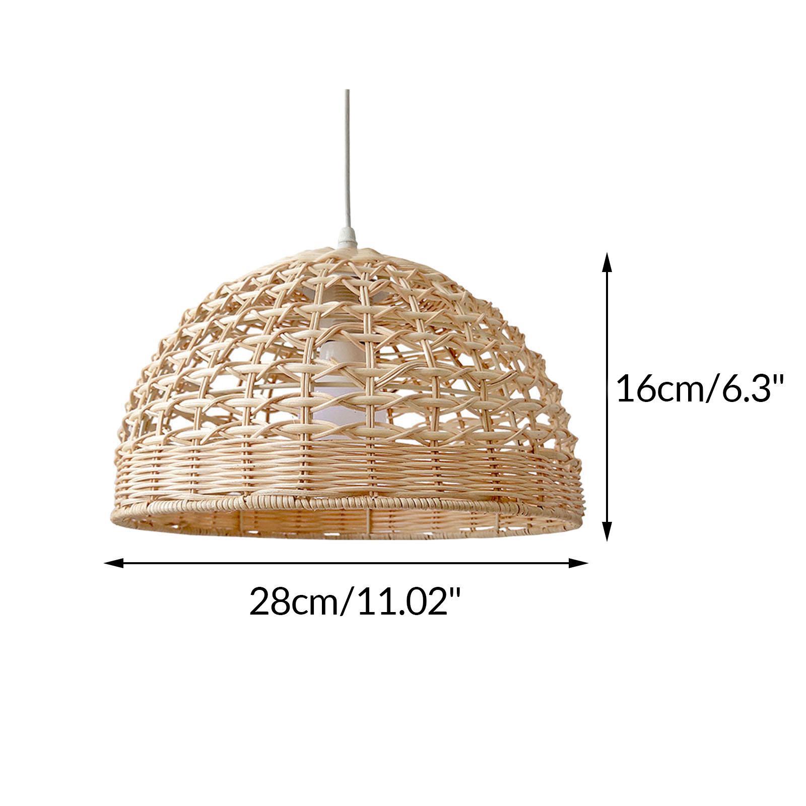 Rattan Lampshade Wicker Pendan - Wicker Pendant Shade recensione e prezzo