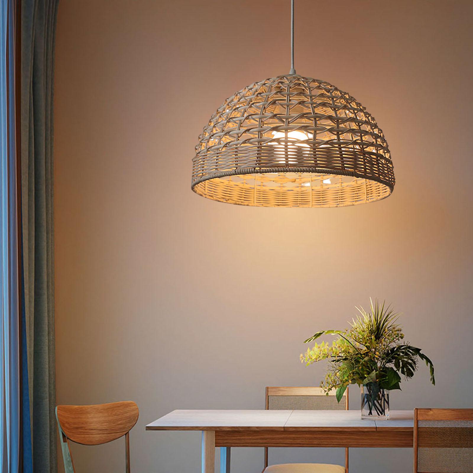 Rattan Lampshade Wicker Pendan - Wicker Pendant Shade recensione e prezzo
