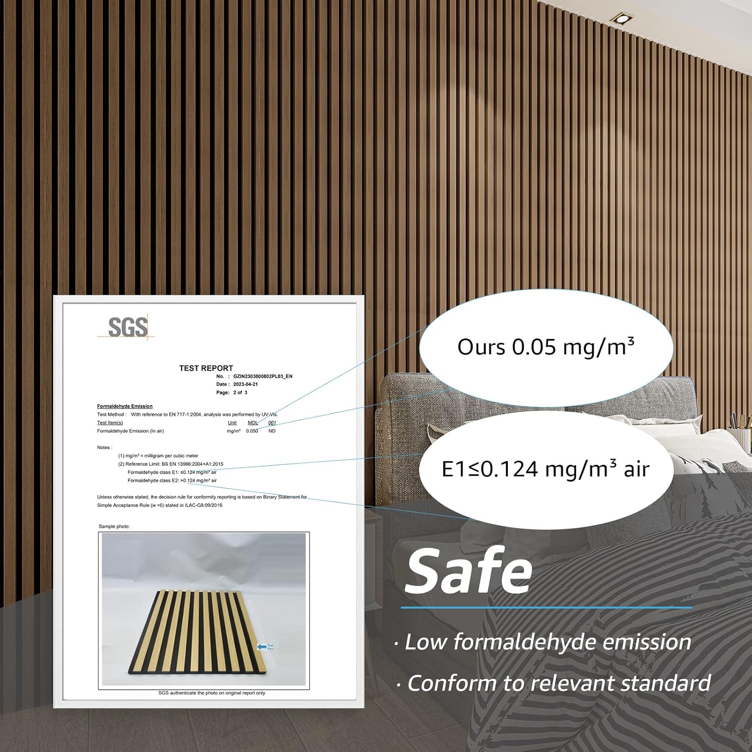 Wood Slat Acoustic Panels for  - Wall Panel 3D Texture recensione e prezzo