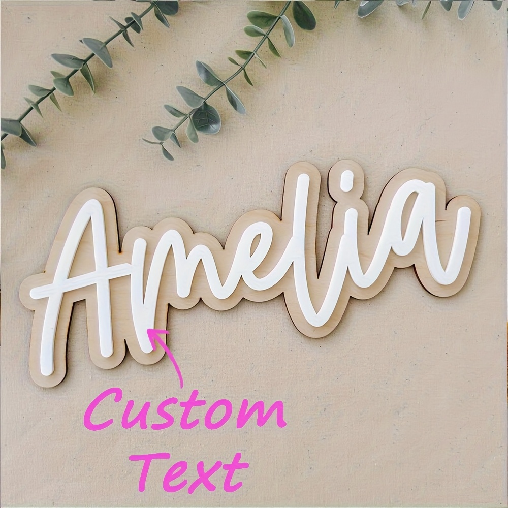 Personalized Double-Layered Wo - Interior Design Names recensione e prezzo