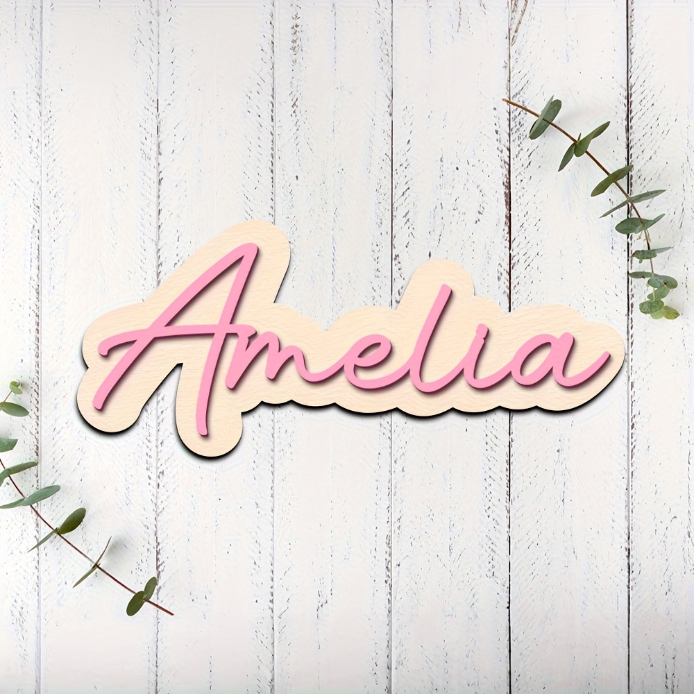 Personalized Double-Layered Wo - Interior Design Names recensione e prezzo