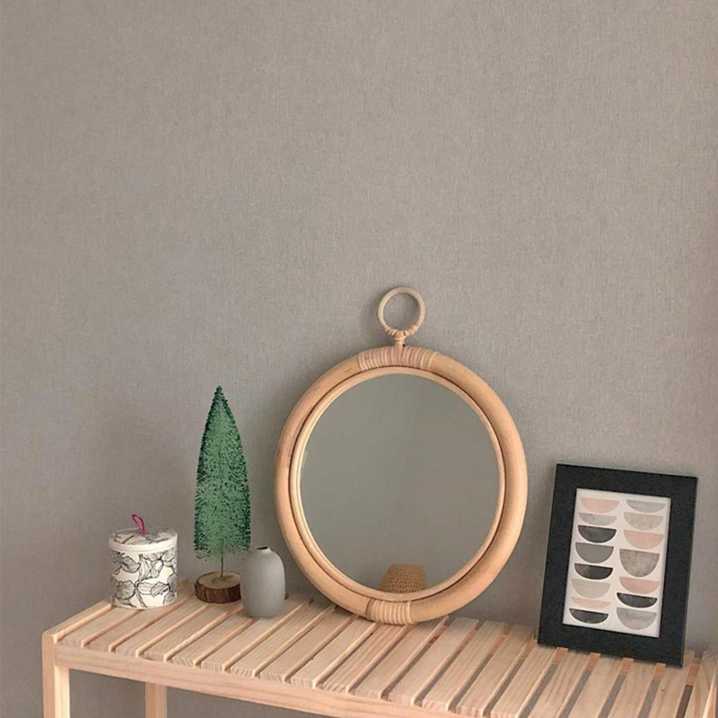 ‌Boho Rattan Wall Mirror Handw - Rattan Mirror Round recensione e prezzo
