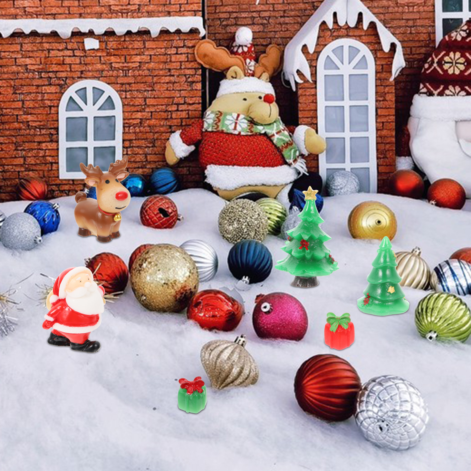 27Pcs Creative Resin Christmas - Interior Design Xmas recensione e prezzo
