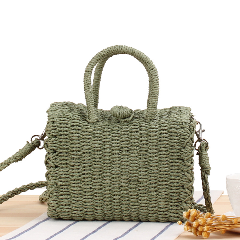 Summer Straw Beach Bag Handmad - Woven Basket Set recensione e prezzo