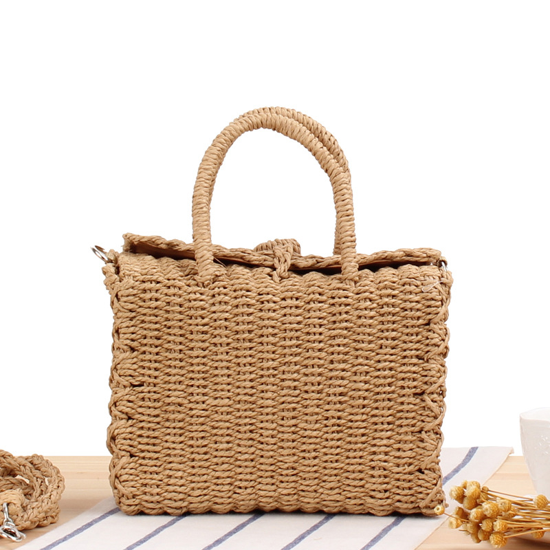 Summer Straw Beach Bag Handmad - Woven Basket Set recensione e prezzo