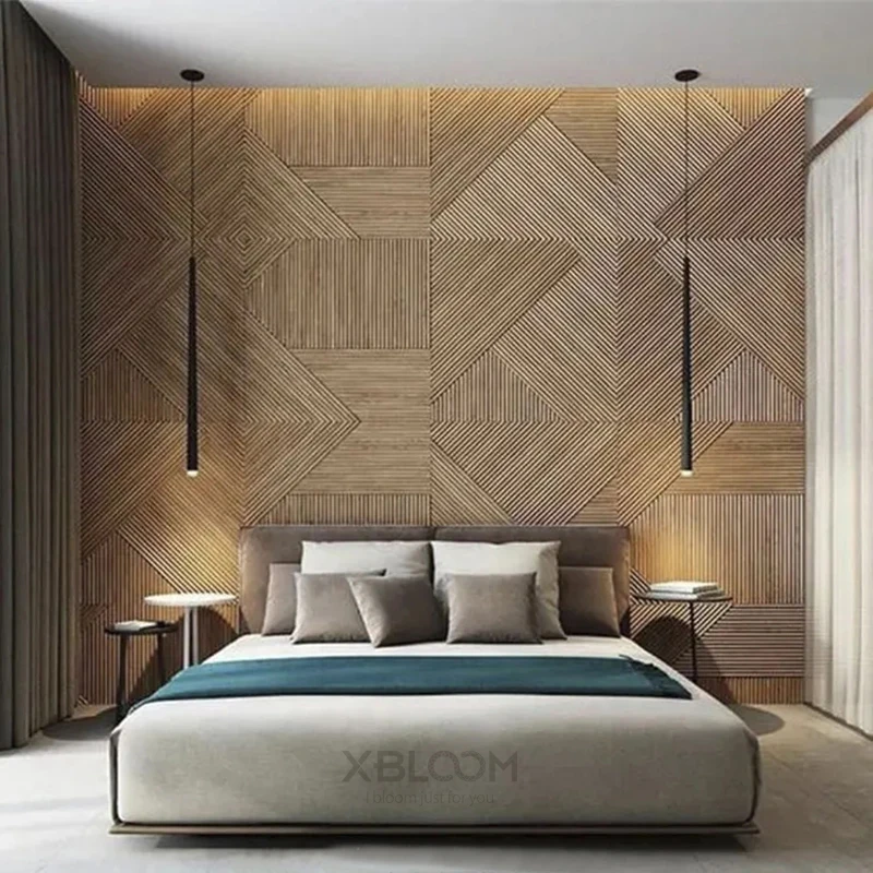 12pcs 50cm 3D wall decor Wood  - Wall Panel 3D Texture recensione e prezzo