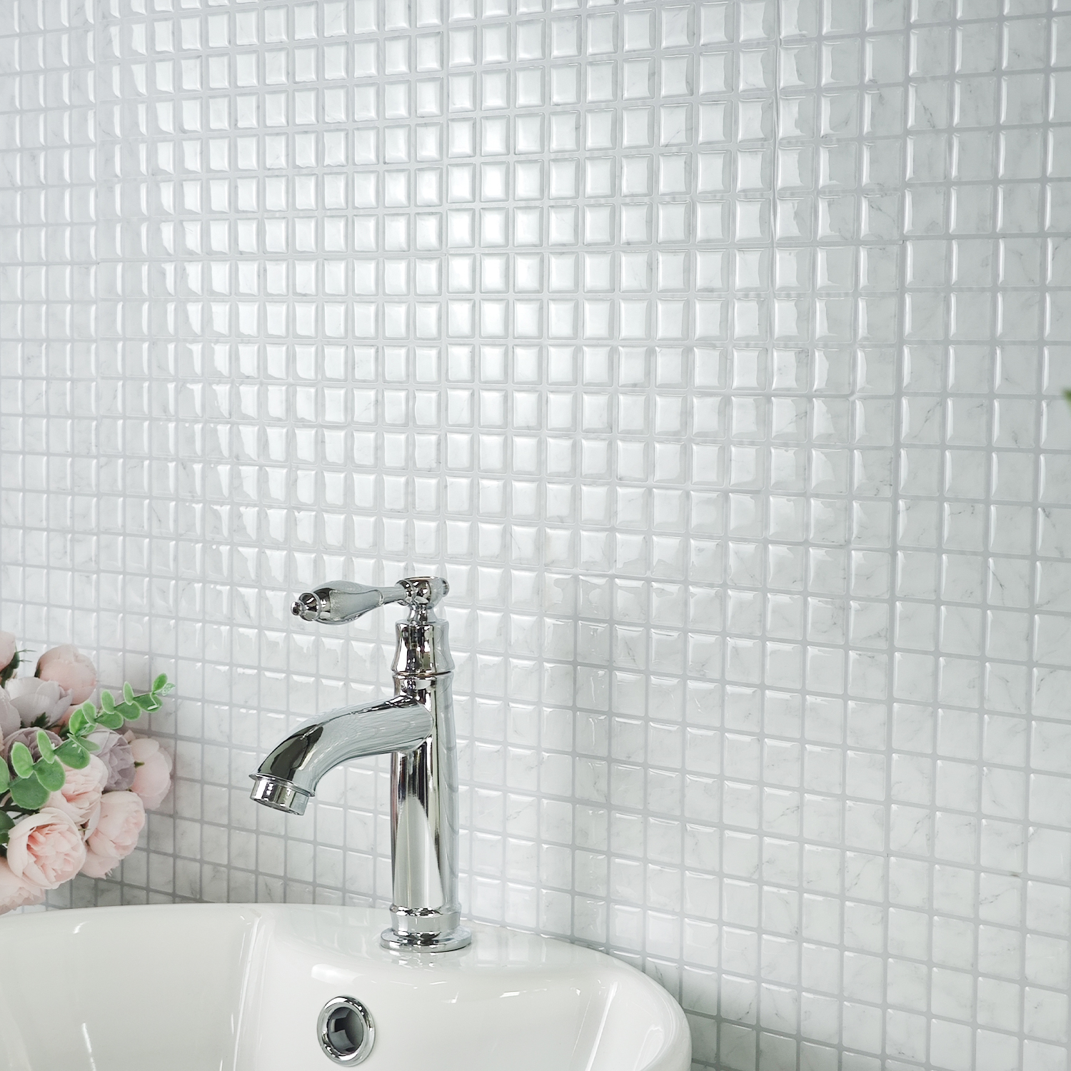 10pcs 3D Self-adhesive Wall Ti - Wall Panel 3D Texture recensione e prezzo
