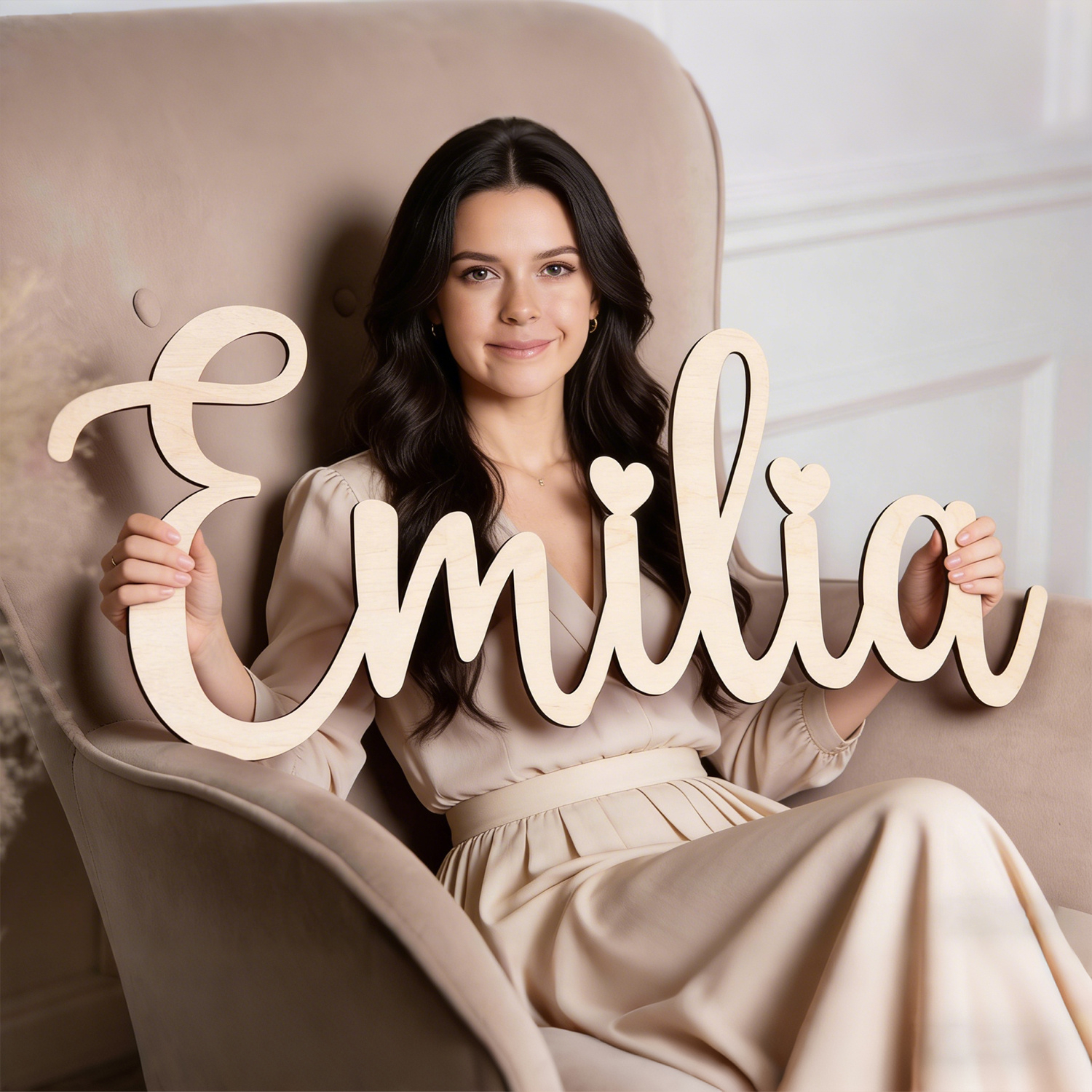 1pc personalized custom wooden - Interior Design Names recensione e prezzo