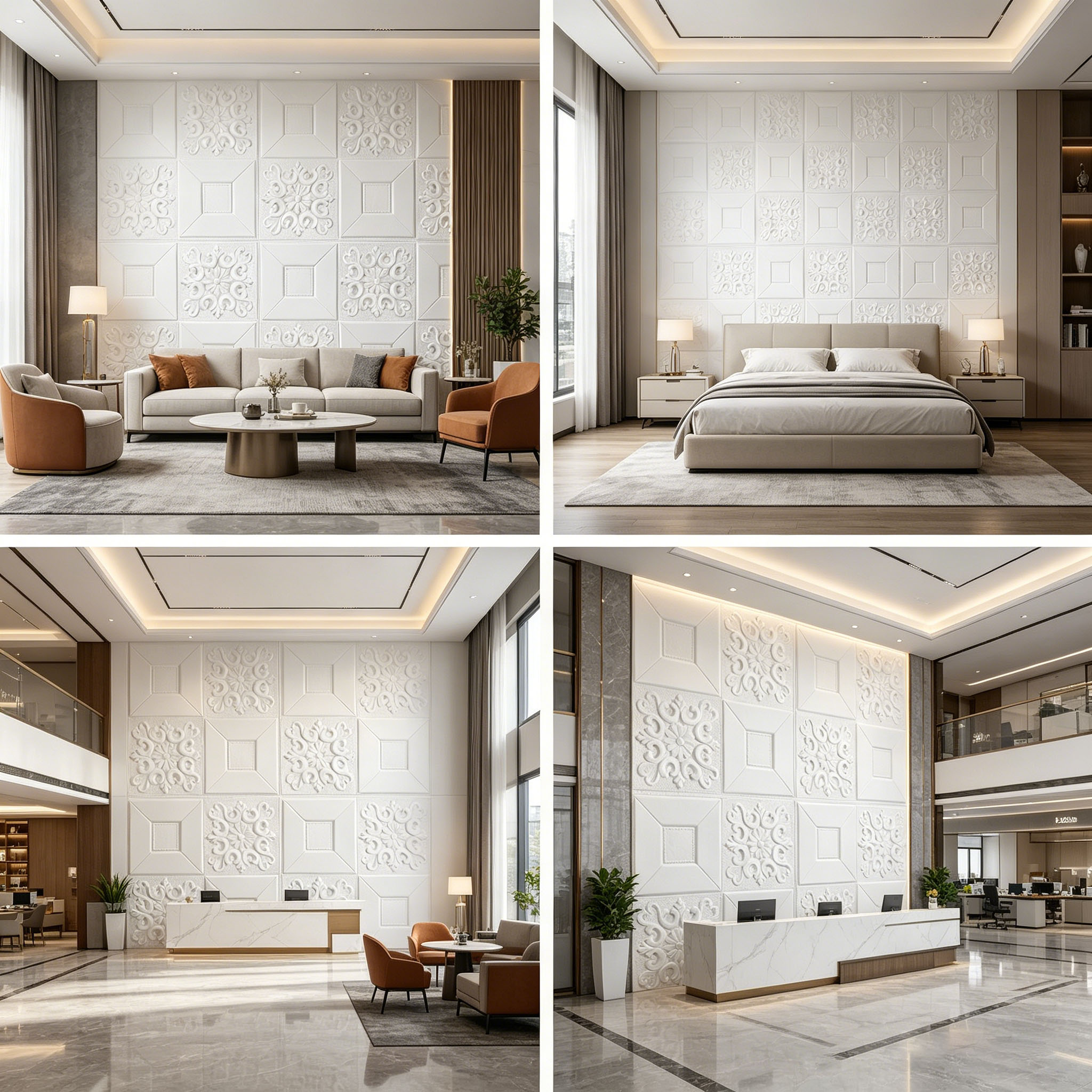 1-10 Packs 3D Wall Panels 12