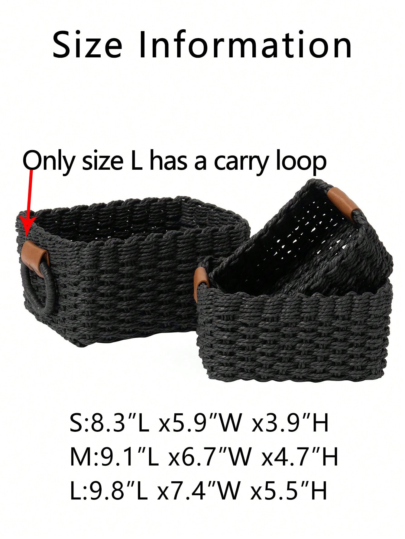 1pc Woven Basket, 3pcs (S+M+L) - Woven Basket Set recensione e prezzo