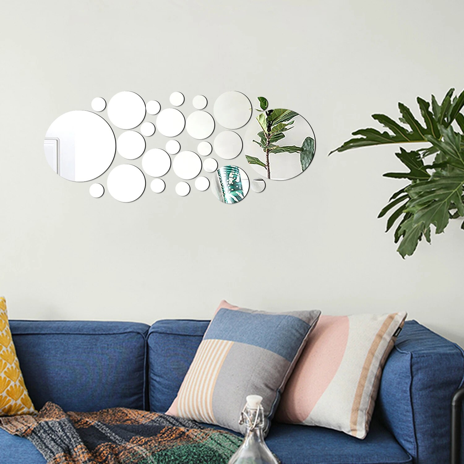 26PCS Geometric Circular Cryst - Rattan Mirror Round recensione e prezzo