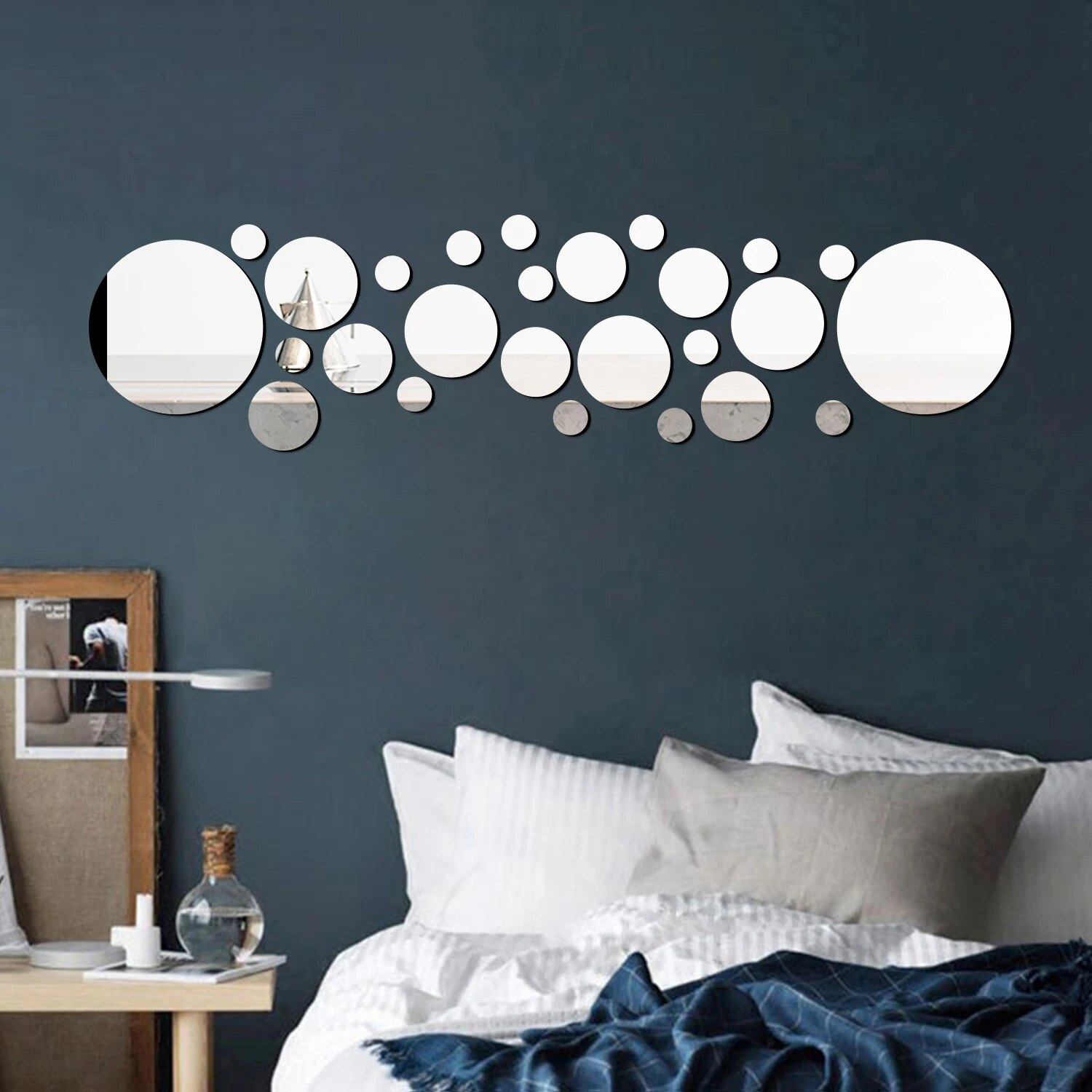 26PCS Geometric Circular Cryst - Rattan Mirror Round recensione e prezzo