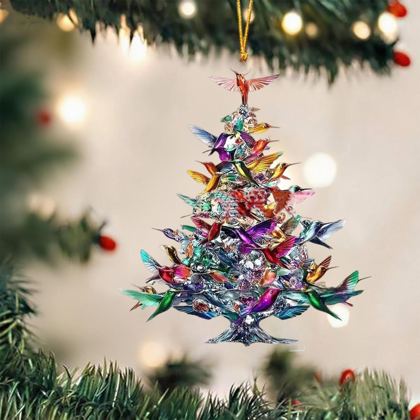 8cm 2D Acrylic Bird Ornaments  - Interior Design Xmas recensione e prezzo