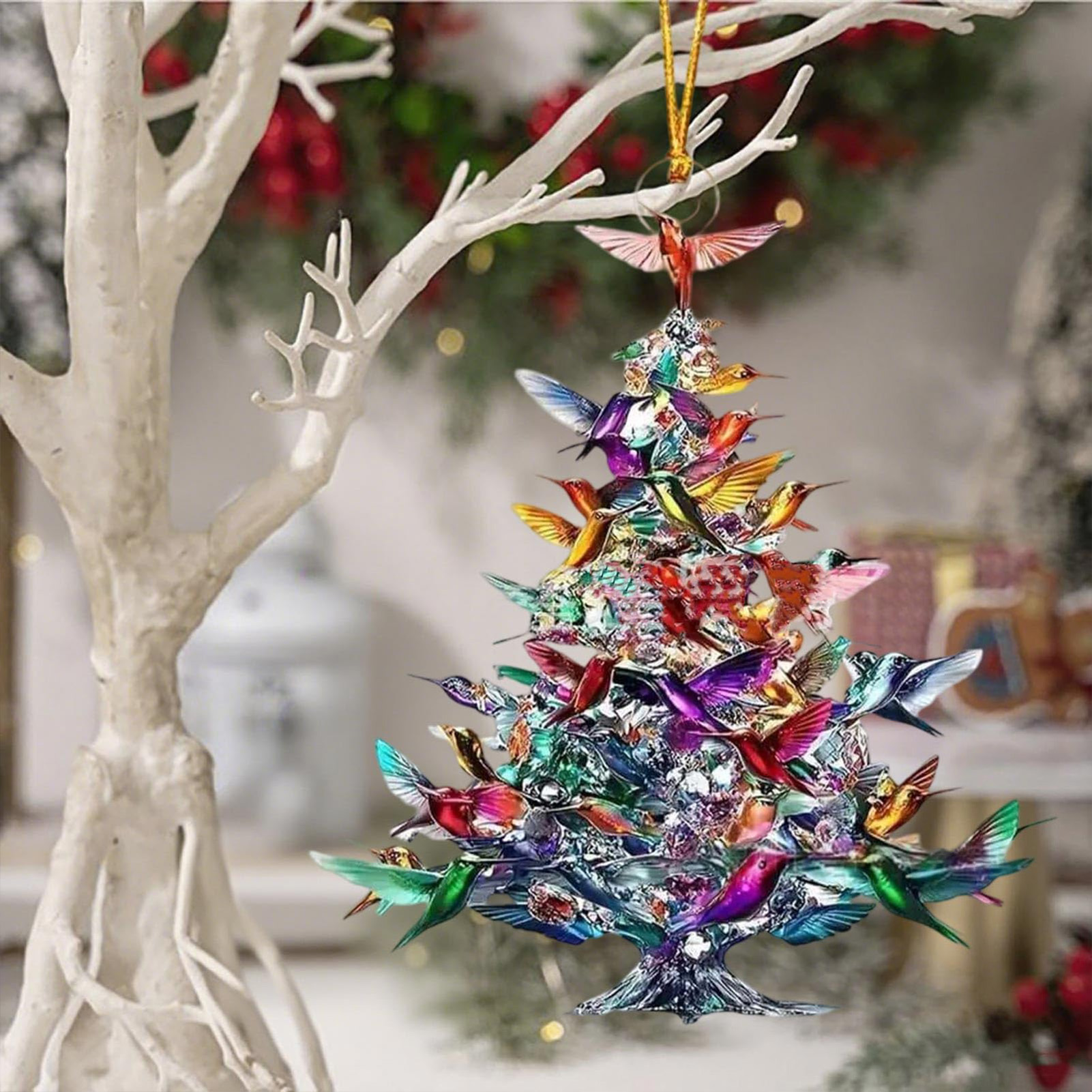 8cm 2D Acrylic Bird Ornaments  - Interior Design Xmas recensione e prezzo