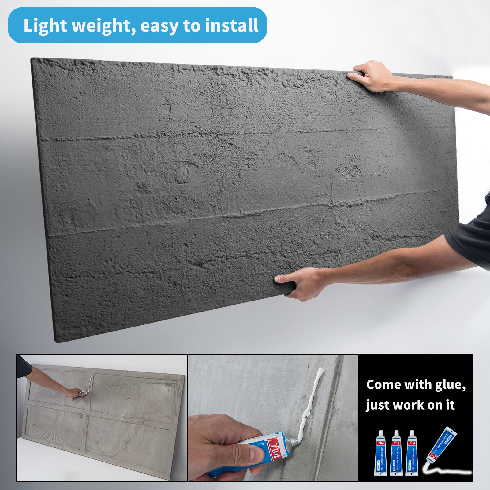 Art3d 4PCS Cement Texture 3D W - Wall Panel 3D Texture recensione e prezzo
