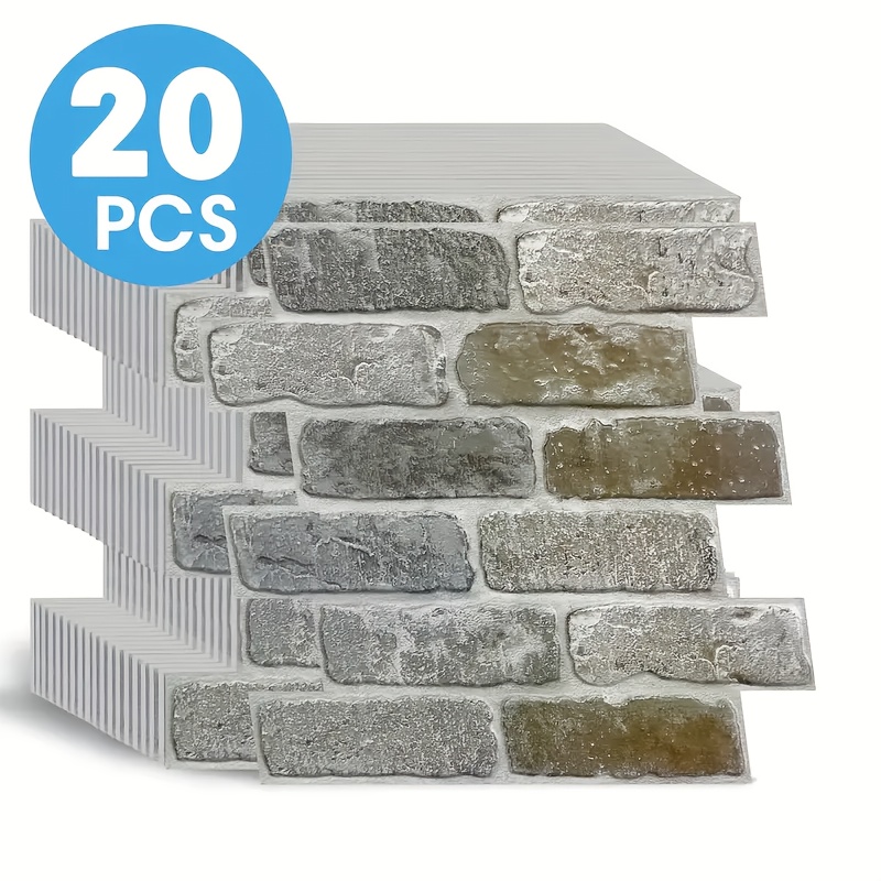 20pcs Pack Self-Adhesive PVC F - Wall Panel 3D Texture recensione e prezzo