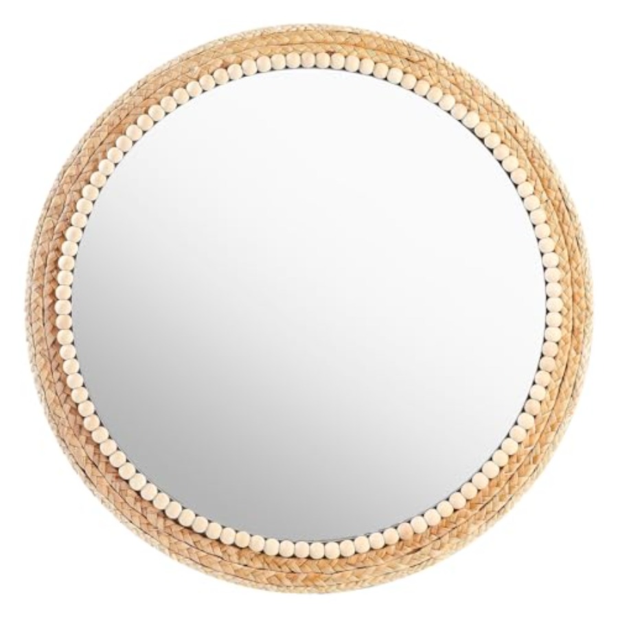 Boho Round Hanging Wall Mirror - Rattan Mirror Round recensione e prezzo