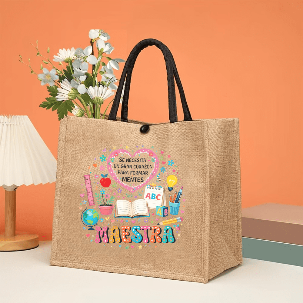 Maestra Printed Linen Tote Bag - Interior Design Book recensione e prezzo