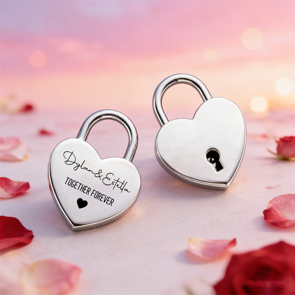 Custom Name Heart-Shaped Padlo - Interior Design Names recensione e prezzo