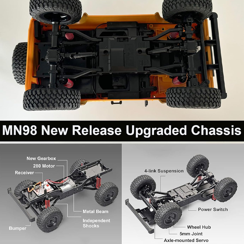 1/12 4WD RC Crawler MN98 MN99s - Interior Design Experience recensione e prezzo