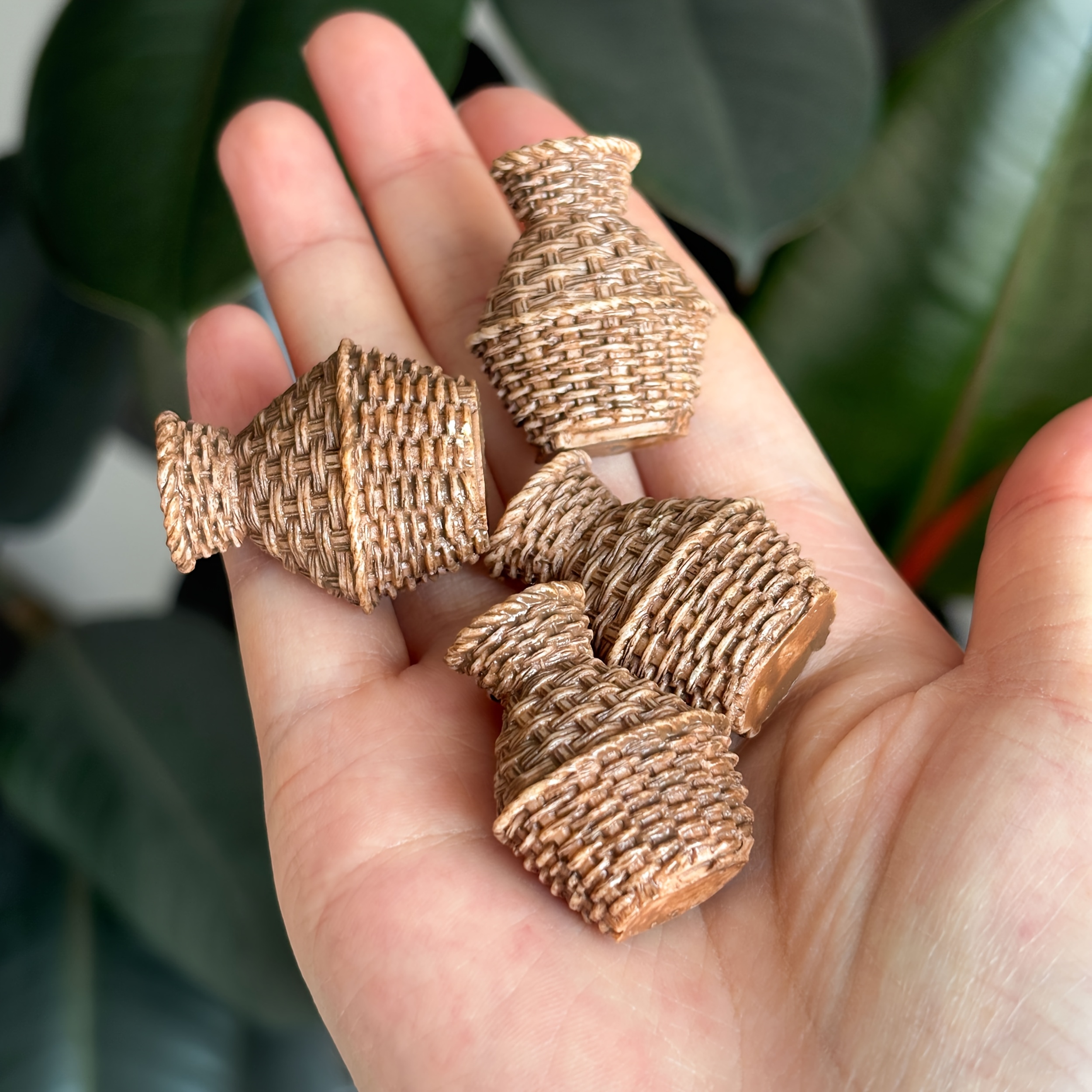 4pcs Miniature Woven Basket, M - Woven Basket Set recensione e prezzo
