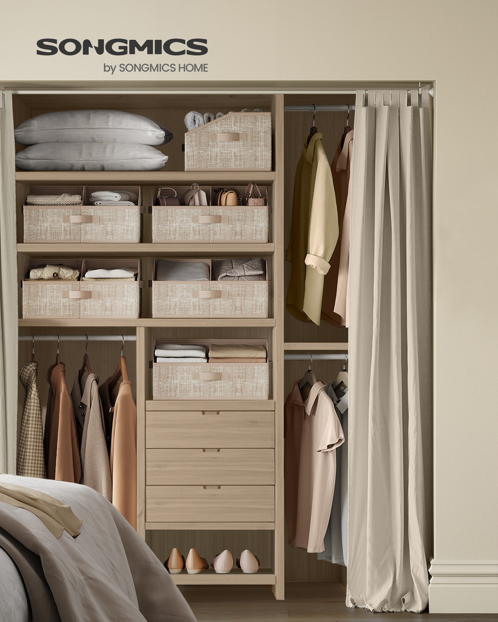 SONGMICS Set of 6 Storage Bask - Woven Basket Set recensione e prezzo