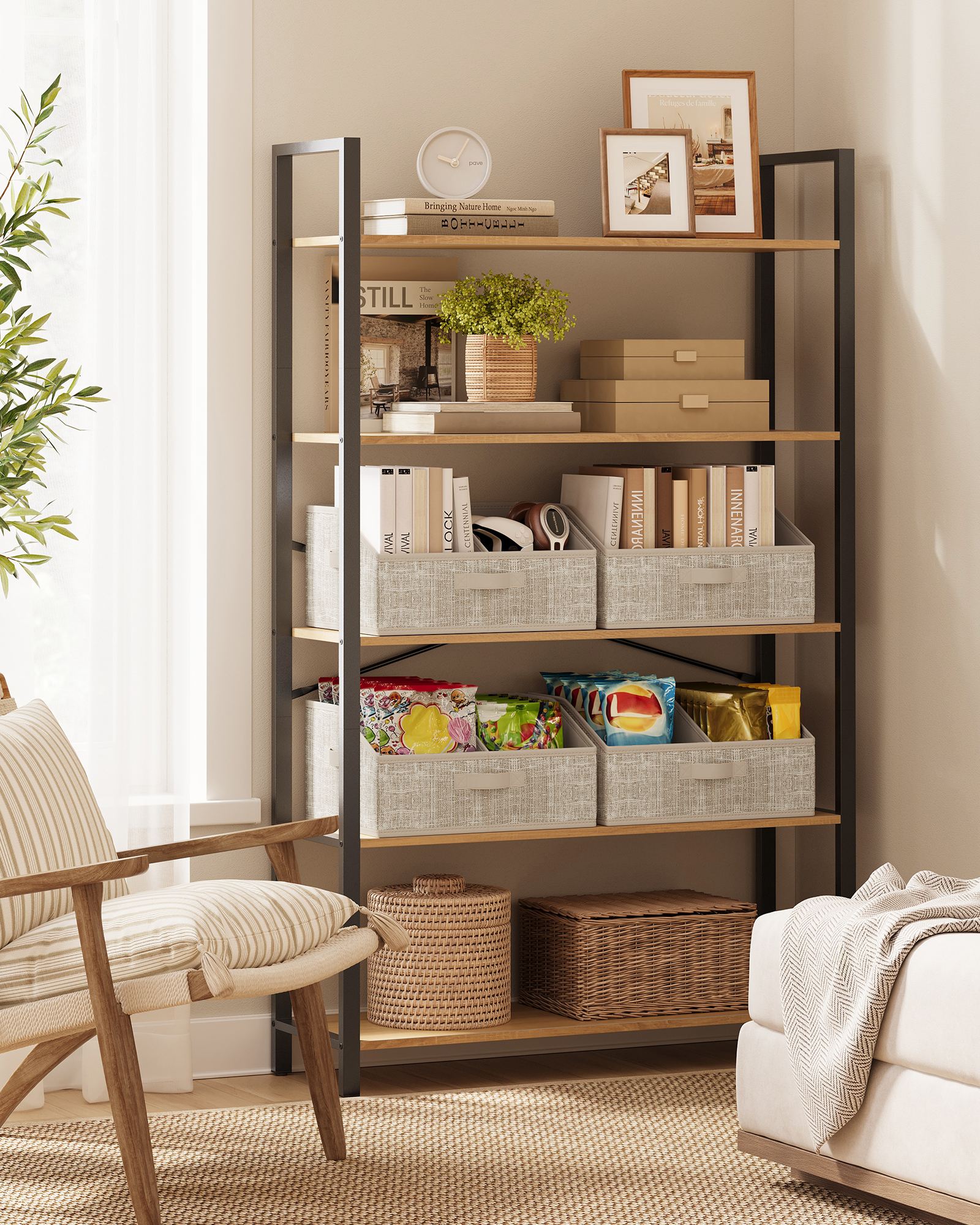 SONGMICS Set of 6 Storage Bask - Woven Basket Set recensione e prezzo