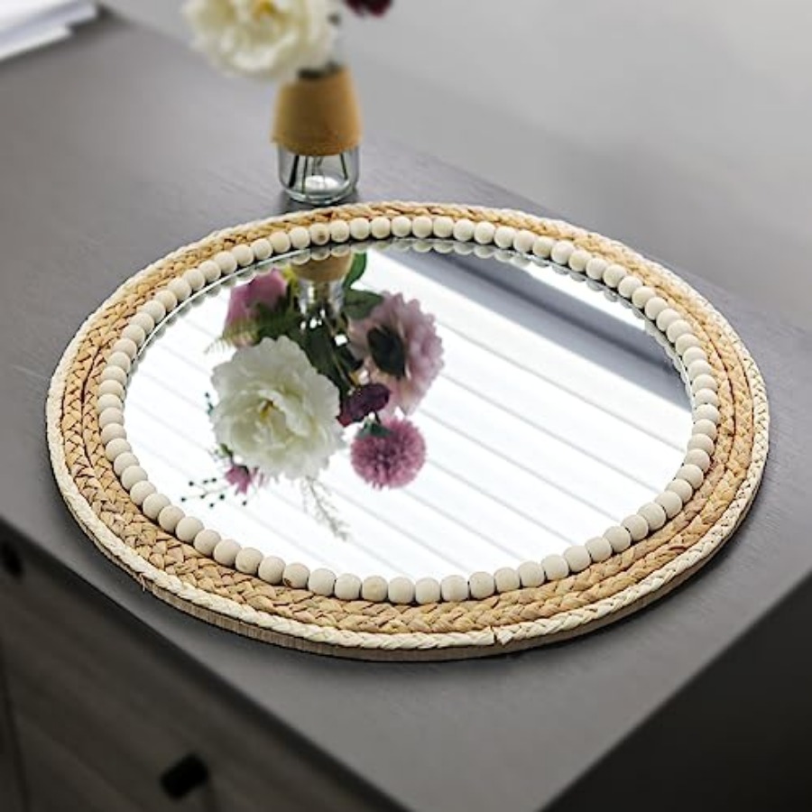 Boho Round Hanging Wall Mirror - Rattan Mirror Round recensione e prezzo