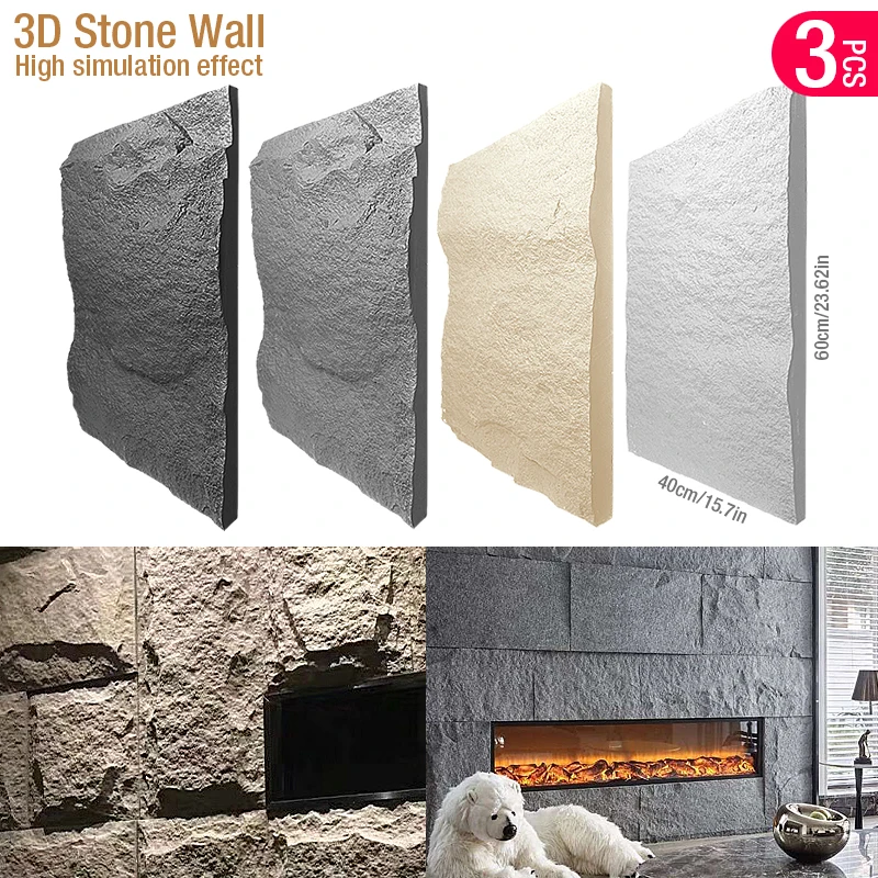 60x40cm box stone texture 3D w - Wall Panel 3D Texture recensione e prezzo