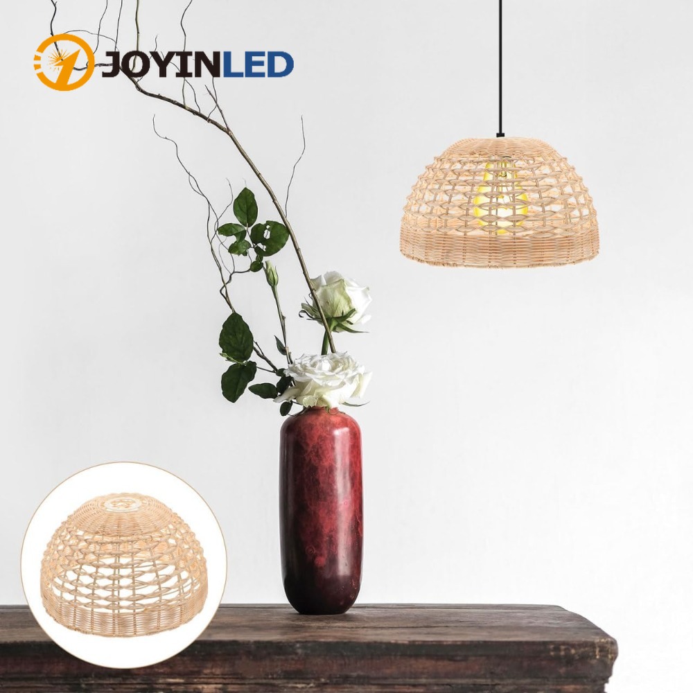 Rattan Pendant Lamp Woven Cage - Wicker Pendant Shade recensione e prezzo