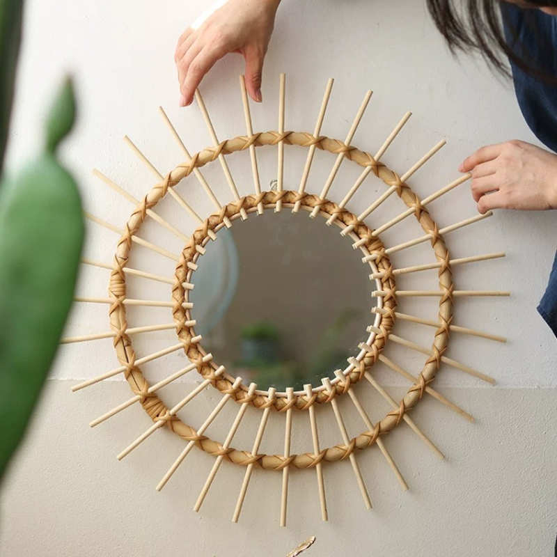 Creative Rattan Round Decorati - Rattan Mirror Round recensione e prezzo