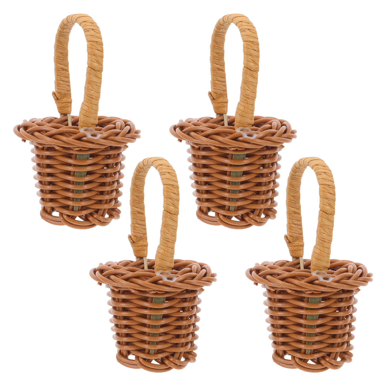 4Pcs Mini Woven Flower Baskets - Woven Basket Set recensione e prezzo