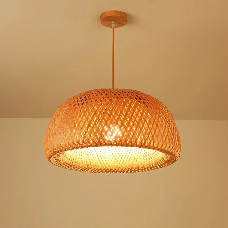 Bamboo Lantern 38/45cm Pendant - Wicker Pendant Shade recensione e prezzo