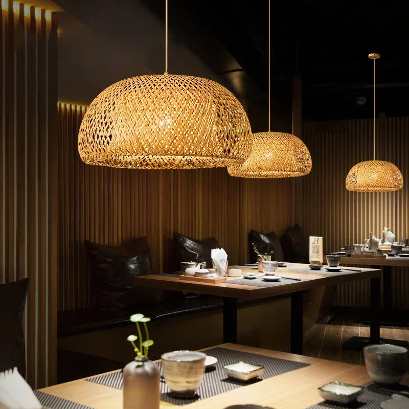 Bamboo Lantern 38/45cm Pendant - Wicker Pendant Shade recensione e prezzo