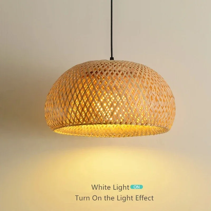 Bamboo Lantern 38/45cm Pendant - Wicker Pendant Shade recensione e prezzo