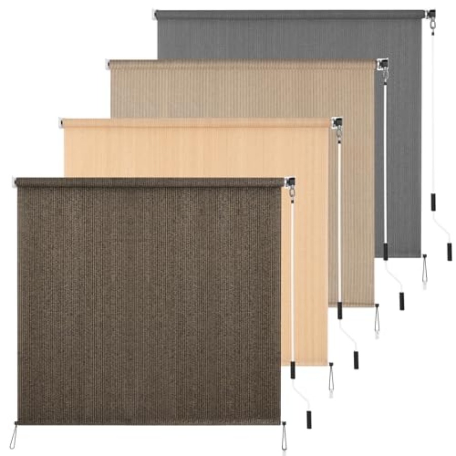 Outdoor Roller Shade 6' W x 8' - Linen Roller Blind recensione e prezzo