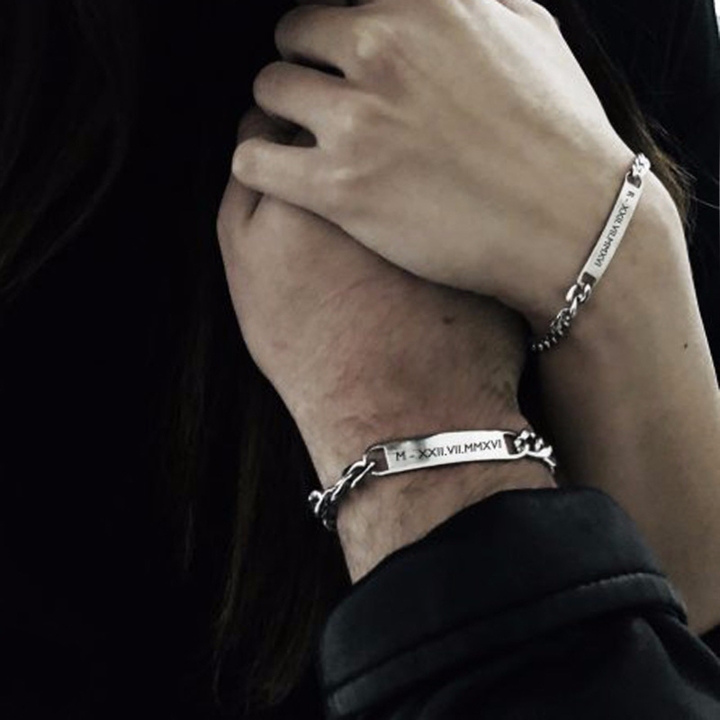 Plate Id Tag Bar Bracelet Cuba - Interior Design Names recensione e prezzo