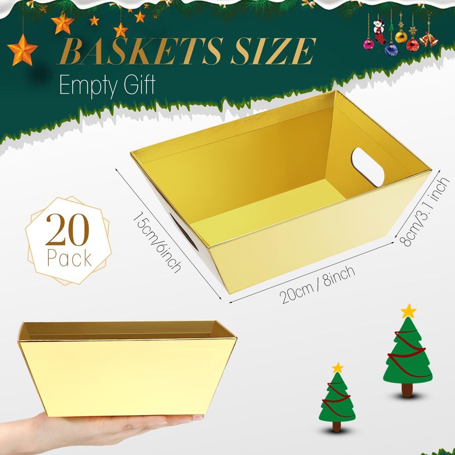 20 Set Empty Gift Baskets Bulk - Woven Basket Set recensione e prezzo