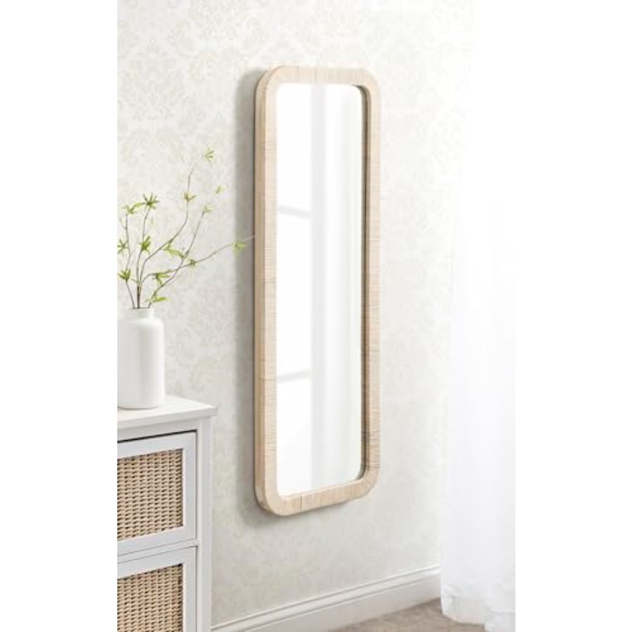 Rahfy Boho Rectangle Rattan Wa - Rattan Mirror Round recensione e prezzo